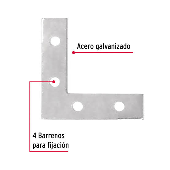 Escuadra Cantonera  2X2  Bolsa 95/24 41039