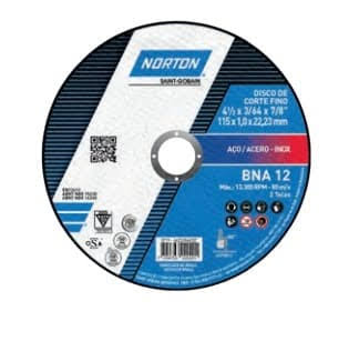 Disco Corte Acero T41 180X1.6X6X22.22 Azul Bna12 Sain-0028  Atr