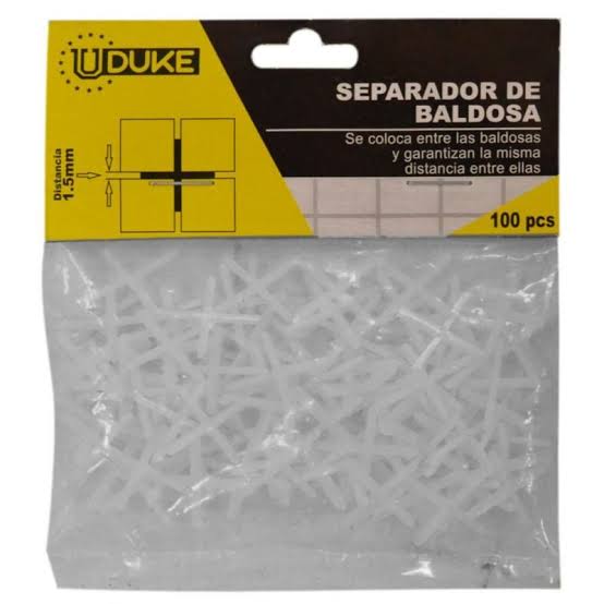 Separador De Baldosa x 1.5 MM x 100 Pcs  190610