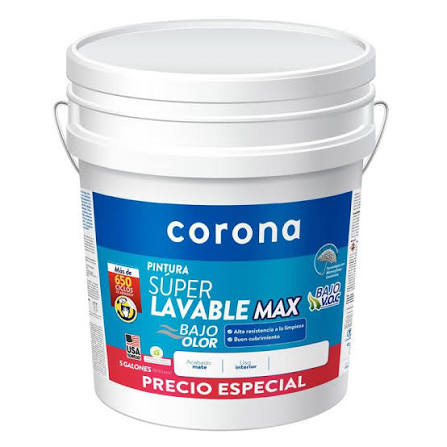 Pintura Profesional 1A Mano Blanco 5 Galanoes 61001 Corona