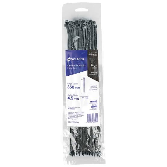 Bolsa Con 25 Cinchos Plasticos Cin-5035N  44329