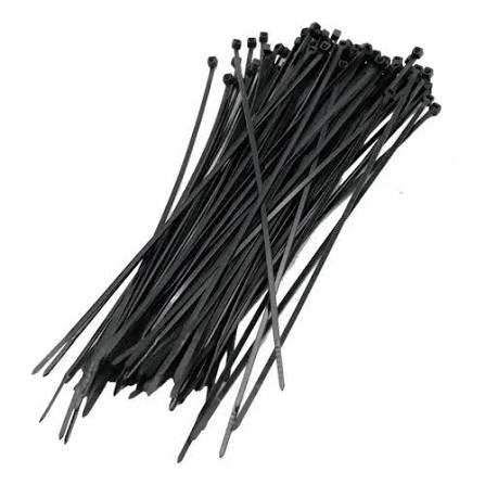 Amarre Plastico 3.6MM X 30 Cm X 10 Cm Negro Hs0767-3.6 30N Negr0