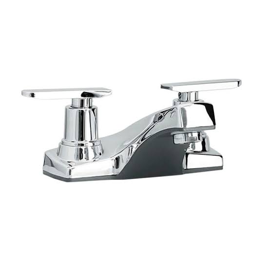 Mezclador Economico Para Lavamanos Plastica De 4" Manilla Cromada Gri-c21