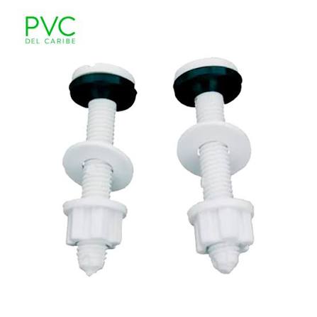 Juego De tornillos Plastico Para Tanque Sanitario (Par)   TOR-C02