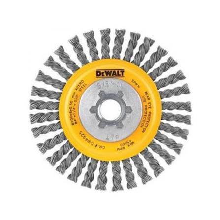 Cepillo Circular De Cable De Carbono Trenzado 4" Dewalt