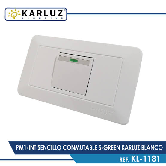 Pm1 Int.sencillo Conmutables Green Karluz Blanco KL-1181