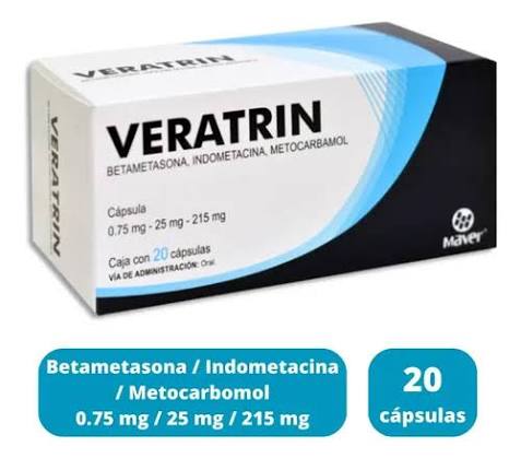VERATRIN c/20 CAPS. 0.75/25/215 MG.