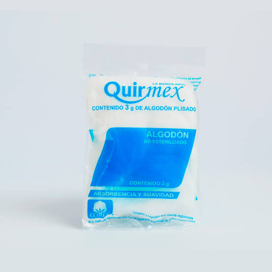 ALGODON PLISADO (Quirmex) Bolsa c/1 SOBS. 3 G.