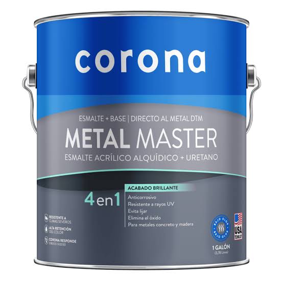 Esmalte Metal Master Premium Blanco 1 Galon Corona 91521