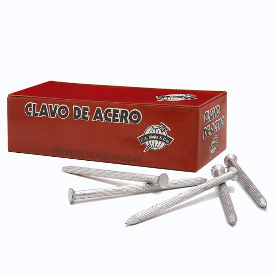 Clavo C:A Mejia Acero Estria Vertical 1" 13790