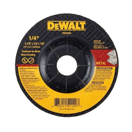 Disco Dedesbaste Metal 4 1/2"  Dewalt 6063