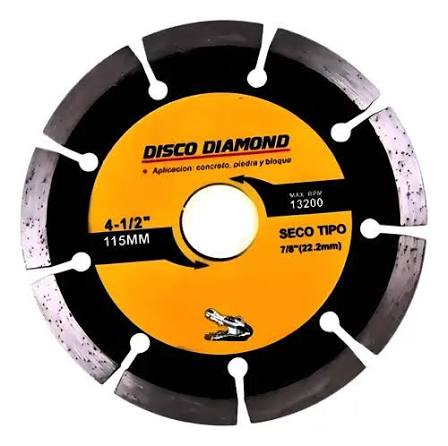 Disco diamantado segmentdo Reptools 4.1/2 98023 distritornillos