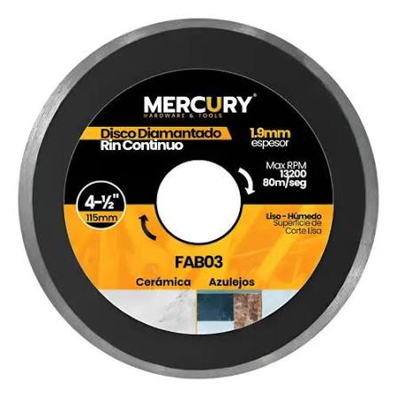 Disco Diamntado 7 1/4" Mercury  6079