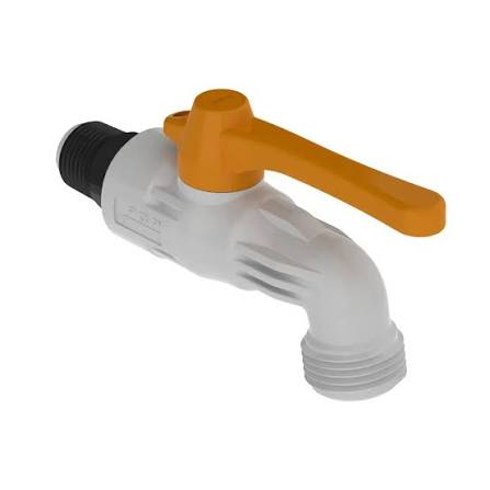 Llave Plastica Rosca Bronce Con Manija 2571