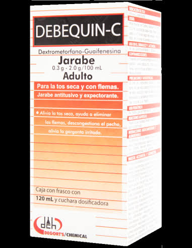 DEBEQUIN-C JARABE Adulto Fco. 120 ML. 0.3-2.0 G/100 ML.