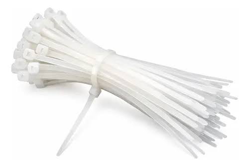Amarre Plastico 250 MM  x 4.8MM Blanco  220002