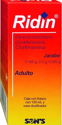 RIDIN JARABE Adulto Fco. 120 ML. 0.150-2.0-0.020 G/100 ML.