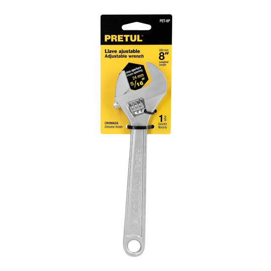 PET-8P Llave ajustable 8", Pretul 21815