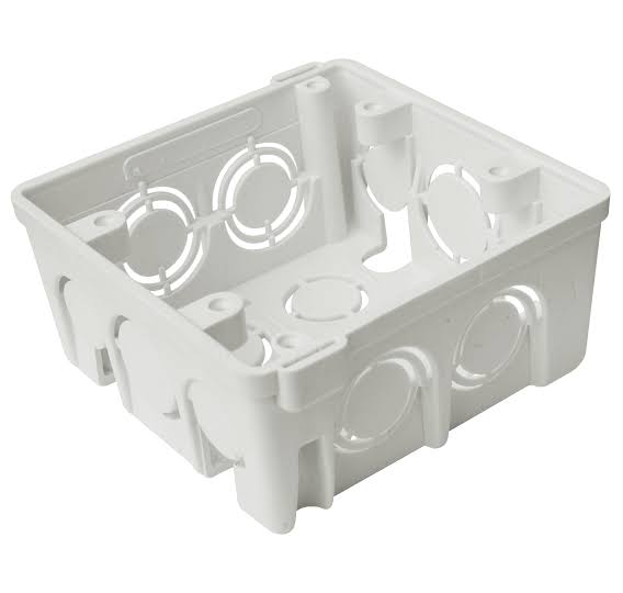 Caja Rectangular Plastica Blanca Induma Js Tool 220031
