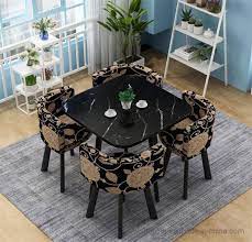 Square Dining Table Set With Metal Legs