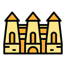 Citadel Icon Outline Vector City