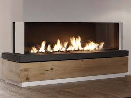 Bidore Gas Corner Steel Fireplace With