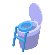 Potty Toilet Icon Isometric Vector Baby