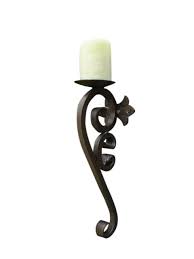 Indoor Outdoor Iron Candle Sconce