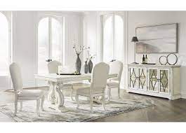 White Buffet Table With Mirrored Double