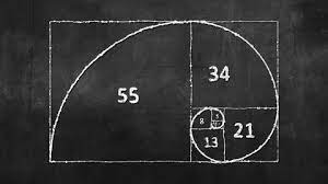 Fibonacci Spiral In Chalk Board Math
