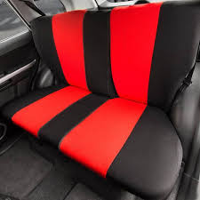 Fh Group Flat Cloth 47 In X 1 In X 23 In Seat Covers Rear Red
