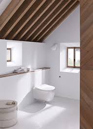 Modern Bathroom With Sloped Ceiling