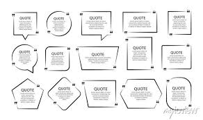 Empty Quotes Boxes Quote Box Frame Set