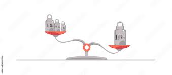 beam balance scale with metal cylinder