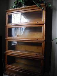 Glass Bookcase Antique Bookshelf