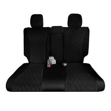 Fh Group Neoprene Custom Fit Seat Covers For 2016 2022 Honda Pilot 26 5 In X 17 In X 1 In 3rd Row Set Black
