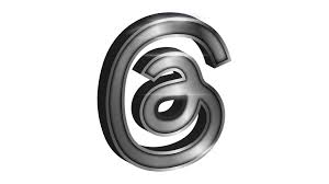 Silver 3d Threads App By Instagram Icon