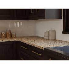 Newage S Kitchen Granite Countertop 25 5 In X 1 25 In Gold Sand Straight Solid Surface Countertop 89207