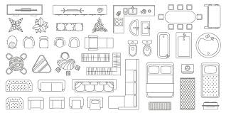 House Floor Plan Furniture Top View