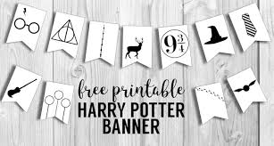 Harry Potter Banner Free Printable