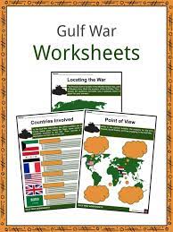 The Gulf War Facts Worksheets
