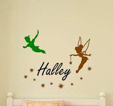 Peter Pan And Tinkerbell Vinyl Wall