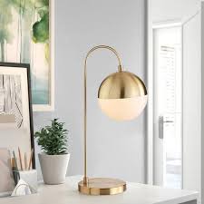 Brass Gold Arc Table Lamp