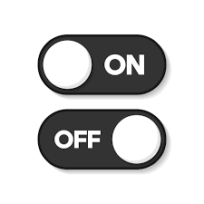 On And Off Icon Editable Switch On