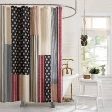 Multi Color Americana Shower Curtain