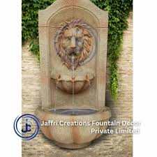 Lion Face Wall Fountain In Frp Height