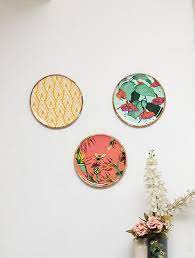Buy Wooden Wall Plates Set Of 3