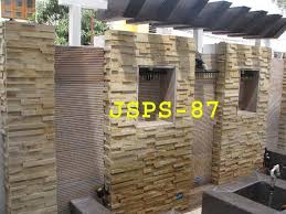 Yellow Elevation Stone Wall Tiles For
