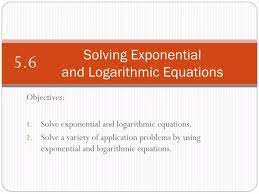 Ppt Solving Exponential And
