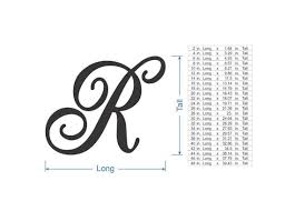 Wooden Monogram Letter R Large Or Small